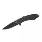 ABKT Elite Ember Folding Knife 2-3/4" Drop Point Blade Black