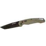 Telum Titan Tactical Automatic Folding Knife 4" Tanto Blade OD Green
