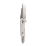 SOG Knives One-Zero AU Folding Knife 3-1/10 Drop Point Blade Silver Chrome