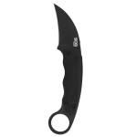 SOG Gambit Blackout Fixed Knife 2-3/5" Sheepsfoot Blade Black