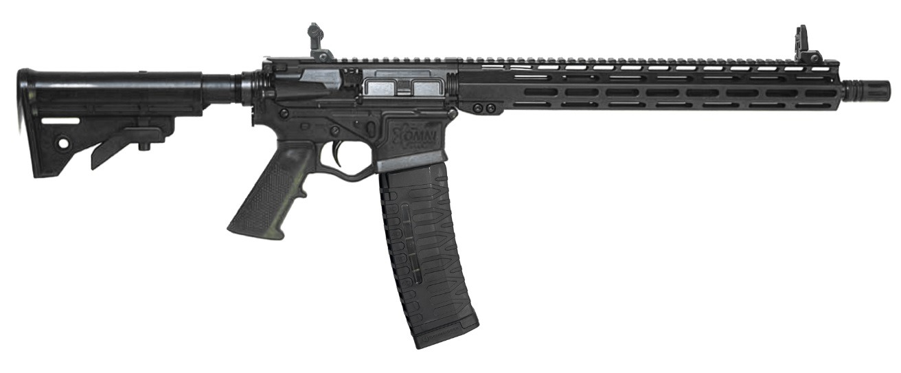 ATI ALPHA MAXX AR Rifle - Black | 5.56 NATO | 16" Barrel | 15" M-LOK Rail | 60rd | Flip-Up Sights
