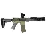 Shark Coast Bugbear AR Pistol Bundle 5.56mm 30rd Magazine 10.5'' Threaded Barrel Vortex Crossfire Red Dot Streamlight ProTac SBA3 Brace