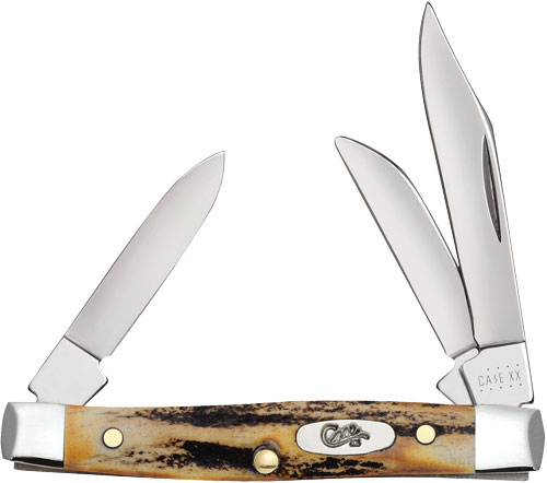CASE KNIVES GENUINE STAG - SMALL STOCKMAN