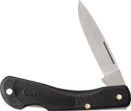 CASE KNIVES LIGHTWEIGHT BLACK - SYNTHETIC SMOOTH MINI BLK HORN