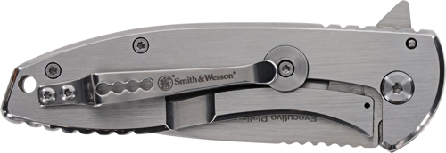 S&W KNIFE EXECUTIVE PLATINUM - 3" SS/SS DROP POINT W/PKT CLIP