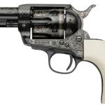 Pietta GW9LLE312NMUI Great Western II Liberty 9mm Luger 6rd 3.50" Blued Engraved Octagon Steel Barrel & Cylinder, Blued Engraved Steel Frame, Ultra Ivory w/Engraved Liberty Eagle Grip, Exposed Hammer