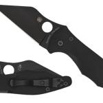 Spyderco C85GPBBK2 Yojimbo 2  3.20" Folding Wharncliffe Plain Black DLC CPM S30V SS Blade/Black Textured G10 Handle Includes Pocket Clip