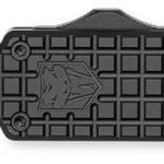 CobraTec Knives  Mamba  Large Plain Black TiCN D2 Steel Blade/4.75" Black Textured Aluminum Handle