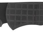 CobraTec Knives CTCLNHRBLK Cyclone Hidden Release 3" Flip Open Plain Black TiCN D2 Steel Blade, 4" Black Aluminum Handle