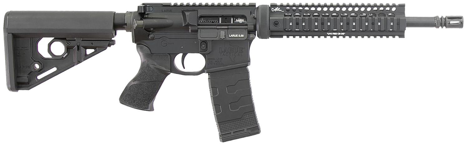 Larue Tactical LT1555612QUAD LT15  Quad Rail 5.56 30+1 12" Stealth Barrel Black Right Hand