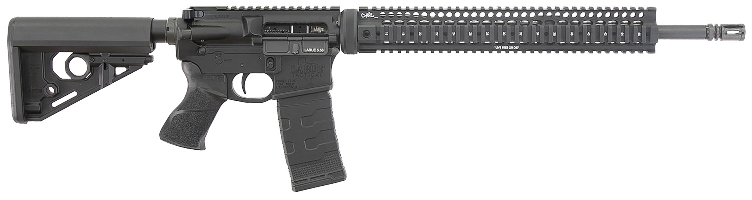 Larue Tactical LT1555618QUAD LT15  Quad Rail 5.56 30+1 18" Stealth Barrel Black Right Hand