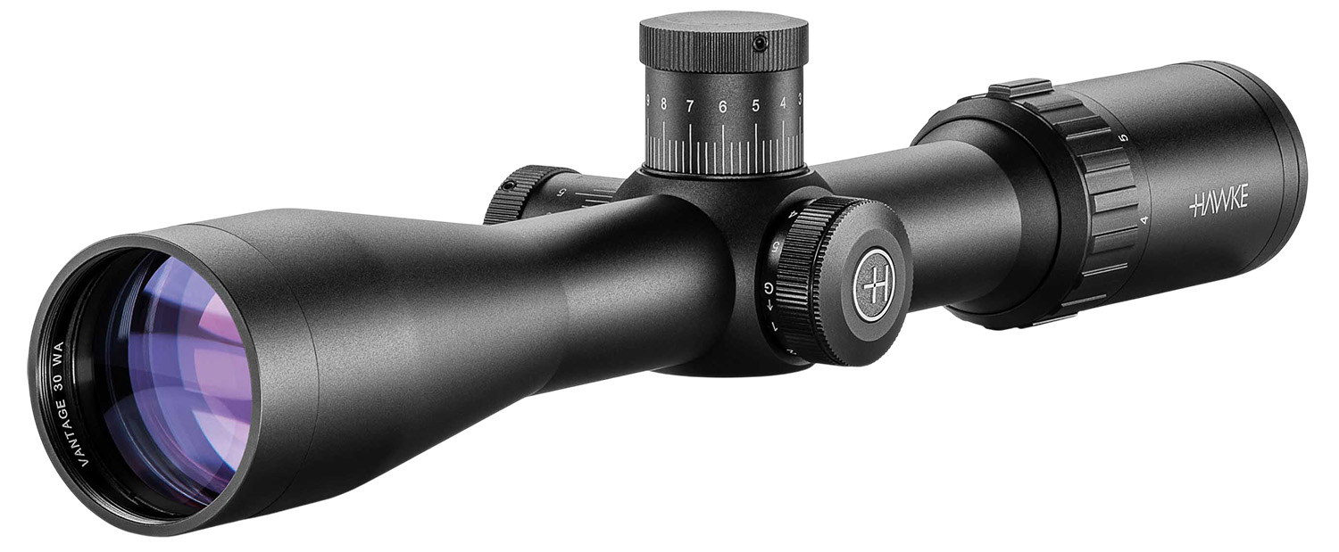 Hawke Sport Optics 14278 Vantage 30 Riflescope Black 4-12x42mm 30mm Tube Illuminated Red/Green .223/.308 Marksman Reticle