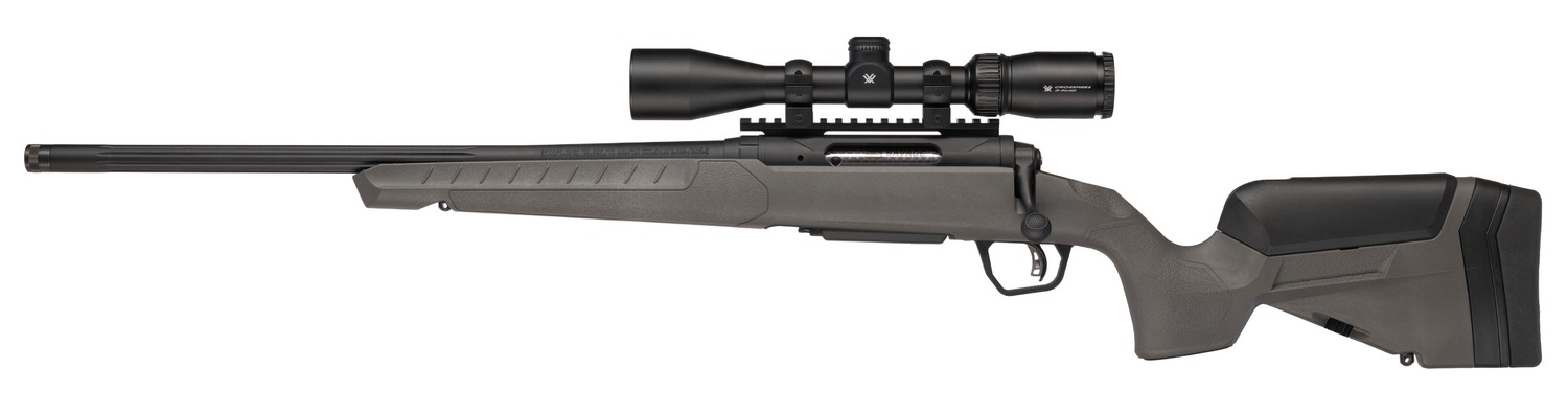 Savage Arms 32483 110 Trailblazer 7mm-08 Rem 4+1 20" Fluted Barrel, Flat Dark Gray Adj LOP Synthetic Stock, Left Hand