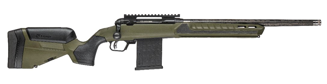 Savage Arms 32660 110 UltraLite Predator 6mm ARC 10+1 18" Carbon Fiber Barrel, Arca Rail Forend, Hunter Green AccuStock w/AccuFit V2 Synthetic Stock, Right Hand