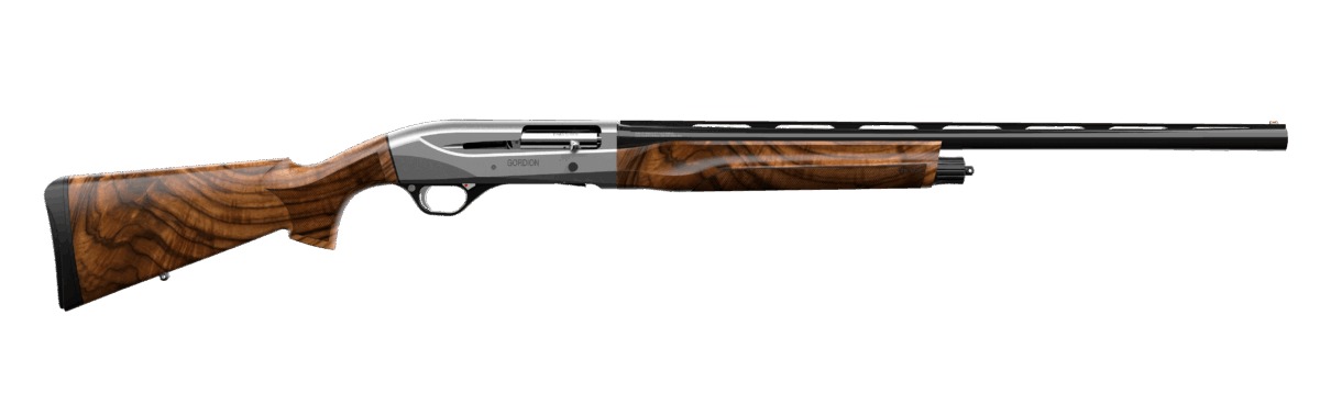 Retay USA GORGRYCON26 Gordion Upland 12 Gauge Semi-Auto 3" 4+1 26" Black Vent Rib Barrel, Gray Con Aluminum Alloy Receiver, Adj Shim Walnut Stock
