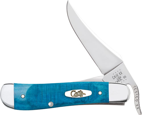 CASE KNIVES CARIBBEAN BLUE - BONE SAWCUT JIG RUSSLOCK