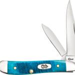 CASE KNIVES CARIBBEAN BLUE - BONE SAWCUT JIG PEANUT