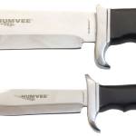 Humvee Adventure Gear HMVBC02BK Bowie Knife Set  Fixed Plain Spear Point Polished Stainless Steel Black Pakawood