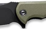 CIVIVI KNIFE PRAXIS 3.75"   OD - GREEN G10/BLACK STN CLAM PACK