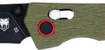 COBRATEC LEGACY BAR LOCK 3.5" - G10 OD GREEN/BLACK D2 BLADE