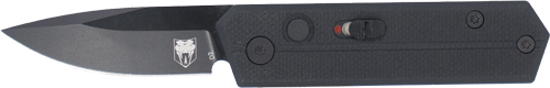 COBRATEC STINGER FOLDER 1.9" - BLACK/BLACK D2 BLADE SD BUTTON