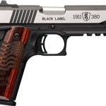 BROWNING 1911-380 BLACK LABEL - MED PRO 380ACP 4.25" RAIL 250