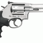S&W PRO SERIES 686PLUS 357 5" - AS 7-SHOT STAINLESS RUBBER