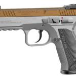 CZ SHADOW 2 COMPACT OR 9MM FS - 4" 15RD GOLD SILVER GRIPS