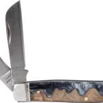 ABKT ROPER LAHAR SERIES 3BLADE - STOCKMAN 3.25" WOOD RESIN HNDL