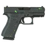 Glock 43X "Multi-Color Paint Splatter" Black Handgun 9mm Luger 10rd Magazines(2) 3.41" Barrel Accessory Rail USA Made