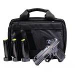 Rost Martin RM1C Comp Handgun Bundle 9mm Luger 15rd(1)&17(3) Magazines 4" Barrel Black Viridian Red Dot Pistol Case