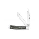 ABKT Cattleman Trapper Cowhand Knife 2 Blades Green