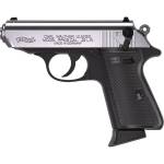 Walther PPK/s Handgun .22 LR 10rd Magazine 3.3" Threaded Barrel Two-Tone Black Stainless
