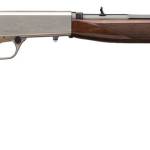 Browning 021023102 SA-22  22 LR 11+1 19.375" Polished Blued/ 19.30" Octagon Barrel, Satin Nickel Receiver, Gloss Black Walnut/ Wood Stock, Right Hand
