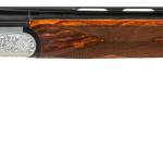 Fausti Usa, Inc 15103 Caledon  12 Gauge 3" 2rd 26" Blued Barrel, Engraved Stainless Rec, Wood Laser Grain Stock, Metallic Bead Sight