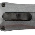 Steel River Knives A163BDD Spartan  3.50" OTF Dagger Plain Damascus 440C SS Blade/Gray w/Carbon Fiber Inlay Aluminum Zinc Alloy Handle