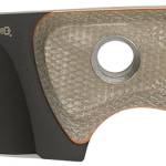 Browning 3220508B Desolation  Small 3.75" Fixed Modified Drop Point Plain Black Powder Coated 440C SS Blade, Tan Micarta Laminate Handle