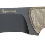 Browning 3220517B Desolation  Large 6" Fixed Drop Point Plain Black Powder Coated 440C SS Blade, Tan Micarta Laminate Handle