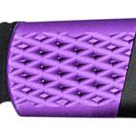 CobraTec Knives CTWOLVERINEBLK Gideon  3" Folding Plain Black Stonewashed D2 Steel Blade, 4.25" Black/Purple Aluminum Handle