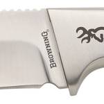 Browning 3220537 Sage Creek Large 4.50" Fixed Clip Point Plain Satin 9Cr14MoV SS Blade, Brown Zebra Wood Handle