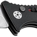 Boker 01BO457 Plus Strike Auto Pocket 3.35" Drop Point Plain Black D2 Steel Blade Aluminum Handle