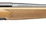 Browning 036080211 X-Bolt 2 Medallion 243 Win 4+1 22" Blue Polished Threaded Barrel & Drilled & Tapped Carbon Steel Receiver, Fixed Gloss AAAA Maple Wood Stock, Radial Muzzle Brake
