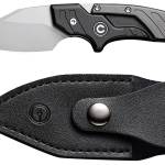 Civivi Knives C21036-3 Typhoeus  2.27" Adjustable Fixed Stonewashed Plain 14C28N Steel Blade, 3.98" Black/Gray Textured Aluminum Handle