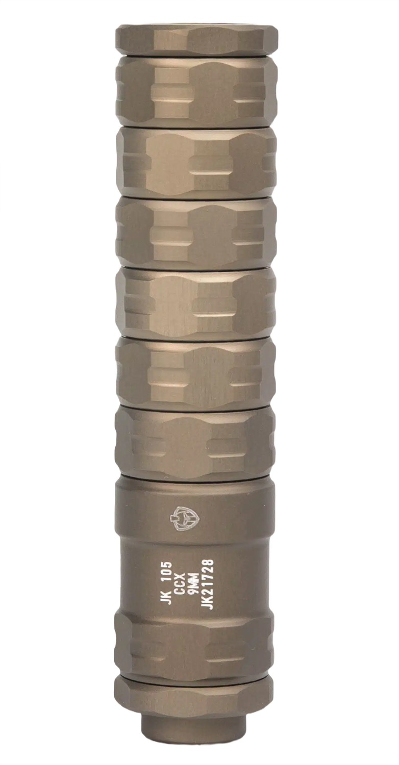 Jk Armament JK105CCX9FDE CCX  9mm Luger 1.05" Flat Dark Earth 1/2"x28