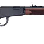 Henry H001PG22M Western 22 WMR 12+1 18.50" Blued Round Barrel, Black Aluminum Grooved Receiver, American Walnut Fixed w/Pistol Grip Stock