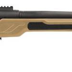 Cadex Inc CDXBMGQUA5029HI20I1J5N BMG Quake  50 BMG 3+1 29" Black DLC Match Grade Threaded Barrel, Black DLC Receiver w/Picatinny Rail, Adj Cheek Piece & LOP Hybrid Tan Polymer Stock