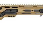 Cadex Inc CDX30LITE30824BR20I2F1 CDX-30 Lite 308 Win 10+1 24" Black DLC Fluted Threaded Barrel, Hybrid Tan Cerakote Receiver w/Picatinny Rail, M-LOK Handguard, Adjustable Folding Hybrid Tan Buttstock,