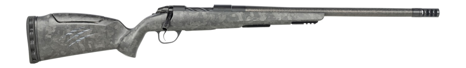 Fierce Firearms  CT Rage LR Full Size 6.5 PRC 4+1 24" Carbon Fiber Match Grade Threaded Barrel, Black Cerakote Titanium Drilled & Tapped Receiver, Picatinny Rail Forend, Carbon Matrix Push Button Adj