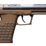 Kel-Tec PR57BBRZ PR-5.7 Compact Frame 5.7x28mm 20+1 4" Stainless Steel Rotary Barrel, Black Optic Ready/Serrated Slide, Burnt Bronze Frame & Textured Grip