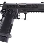 Alpha Foxtrot AF1911-Romulus MOS Adapter Handgun 9mm Luger 17(1) & 20rd(1) Magazines 4.25" Comp Threaded Barrel DLC Black